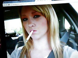 Tribute to a sexy blonde dangling a cigarette