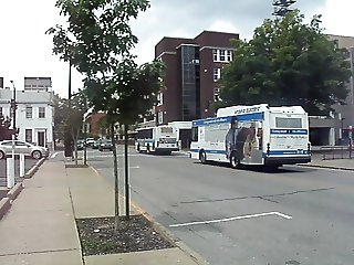 buses leaving bus station