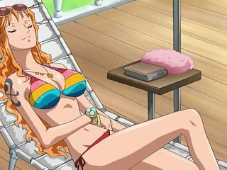 Nami very sexy & bitch in bikini (One Piece)
