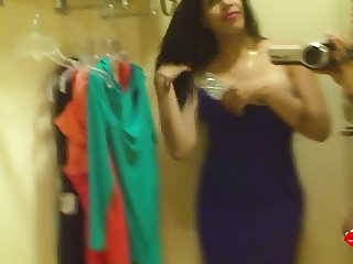 TS Vivian Black in the fitting room