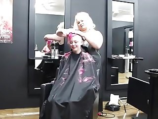 headshave of a cute girl
