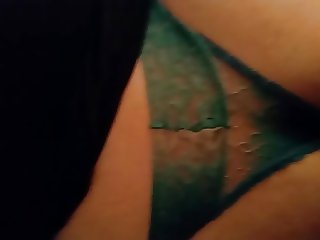 Amateur wife panty fuck and cumshot